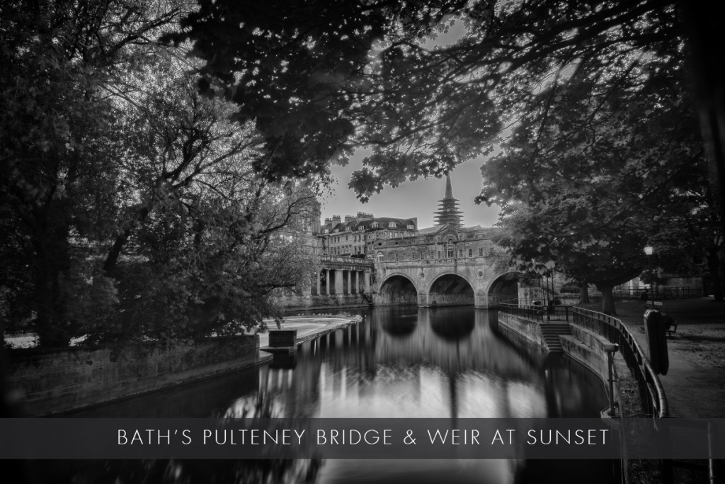 Bath's Pulteney Bridge and weir