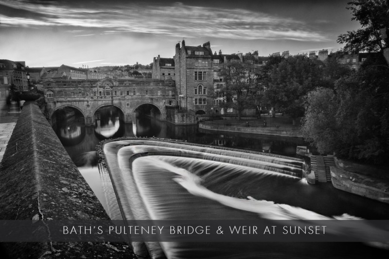 Bath's Pulteney Bridge and weir