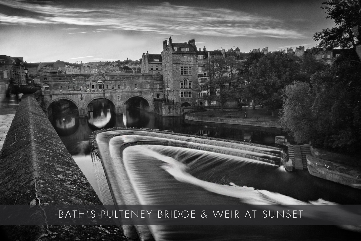 Bath's Pulteney Bridge and weir