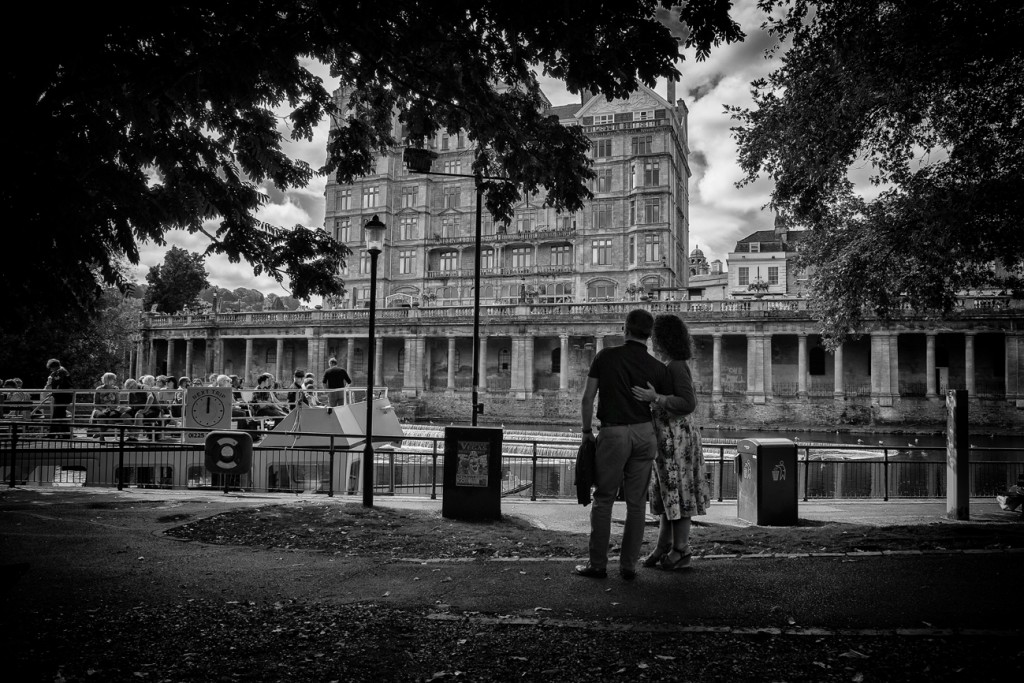 a couple at the river - UK street Photography