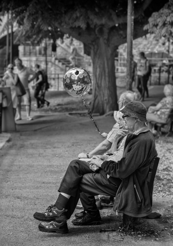 hello kitty grandparents- UK street Photography