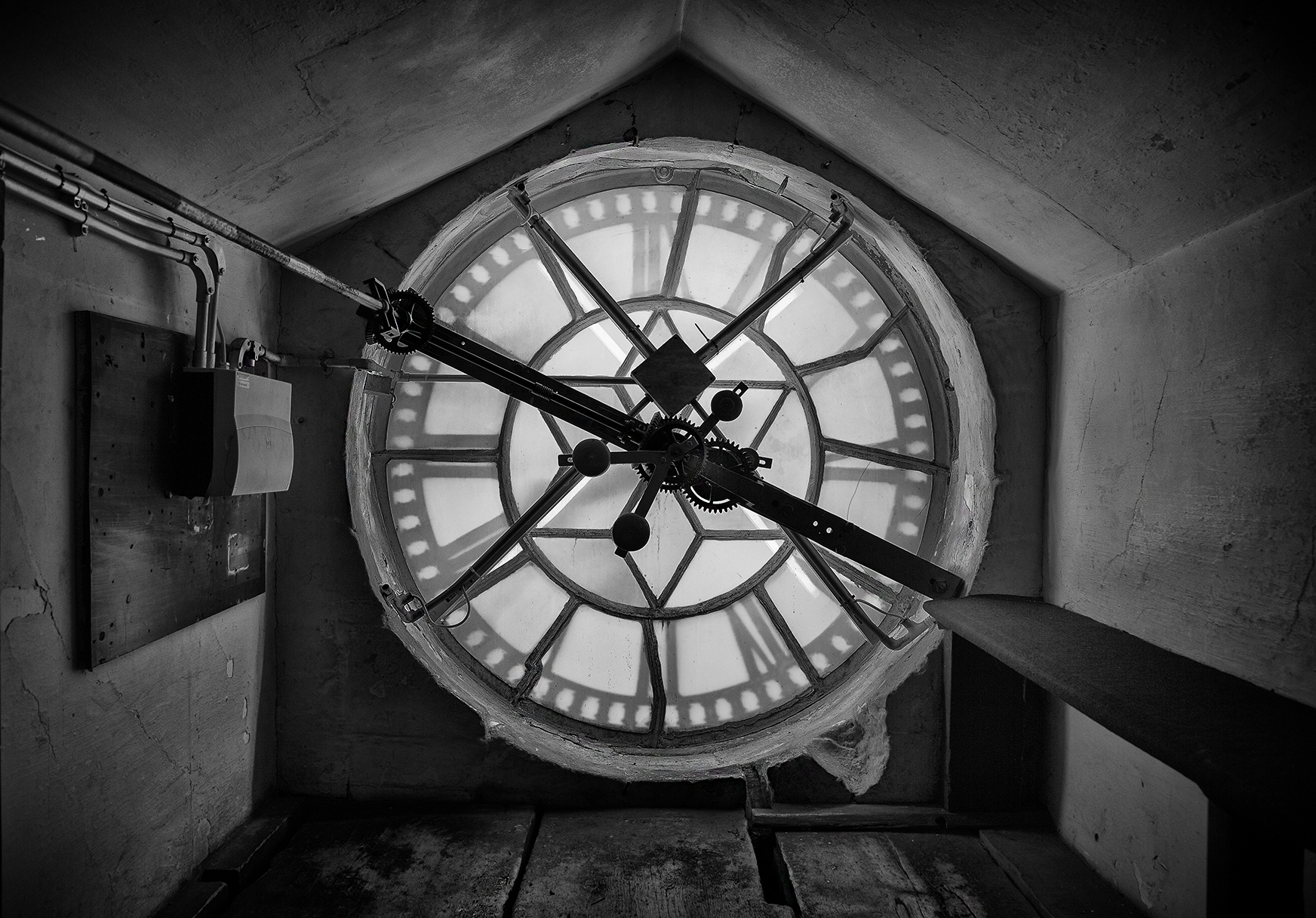 Bath abbey clock tower - UK street Photography
