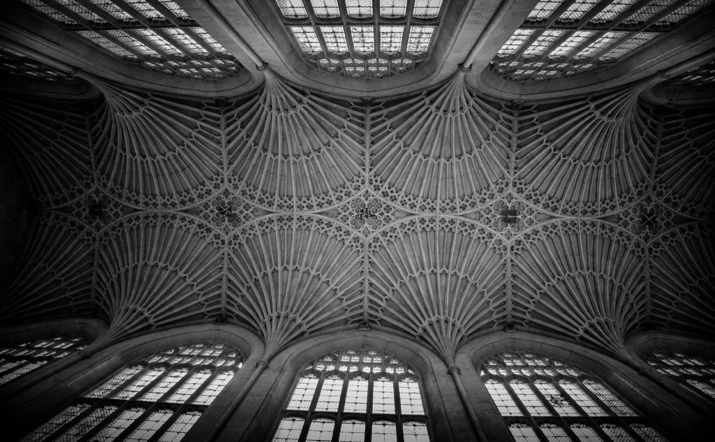 bath abbey roof - UK street Photography