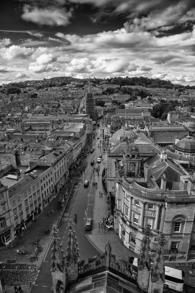 view from the Bath abbey