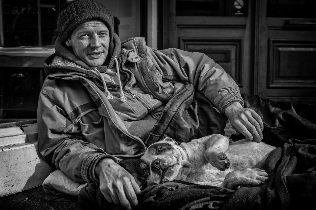 Street Portrait of Simon and Buster