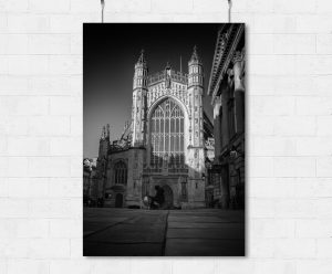 Bath Abbey at sunset-print