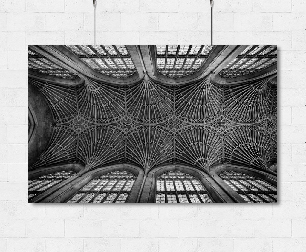 Bath Abbey vaulted ceiling-print