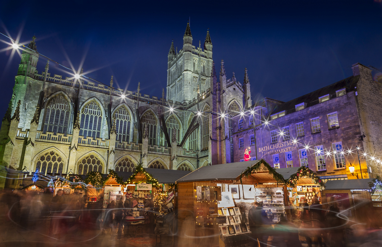 Bath Christmas Market lights-print – Daz Smith Photography