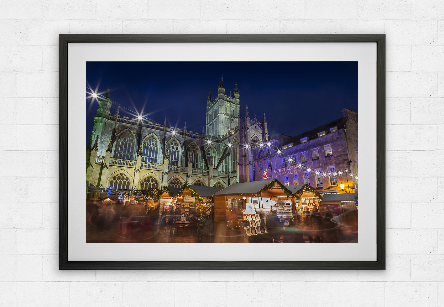 Bath Christmas market lights