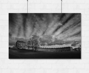 Bath Royal Crescent and moody skies-print