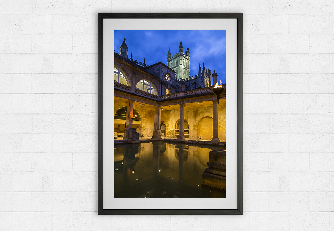 Roman Baths at night