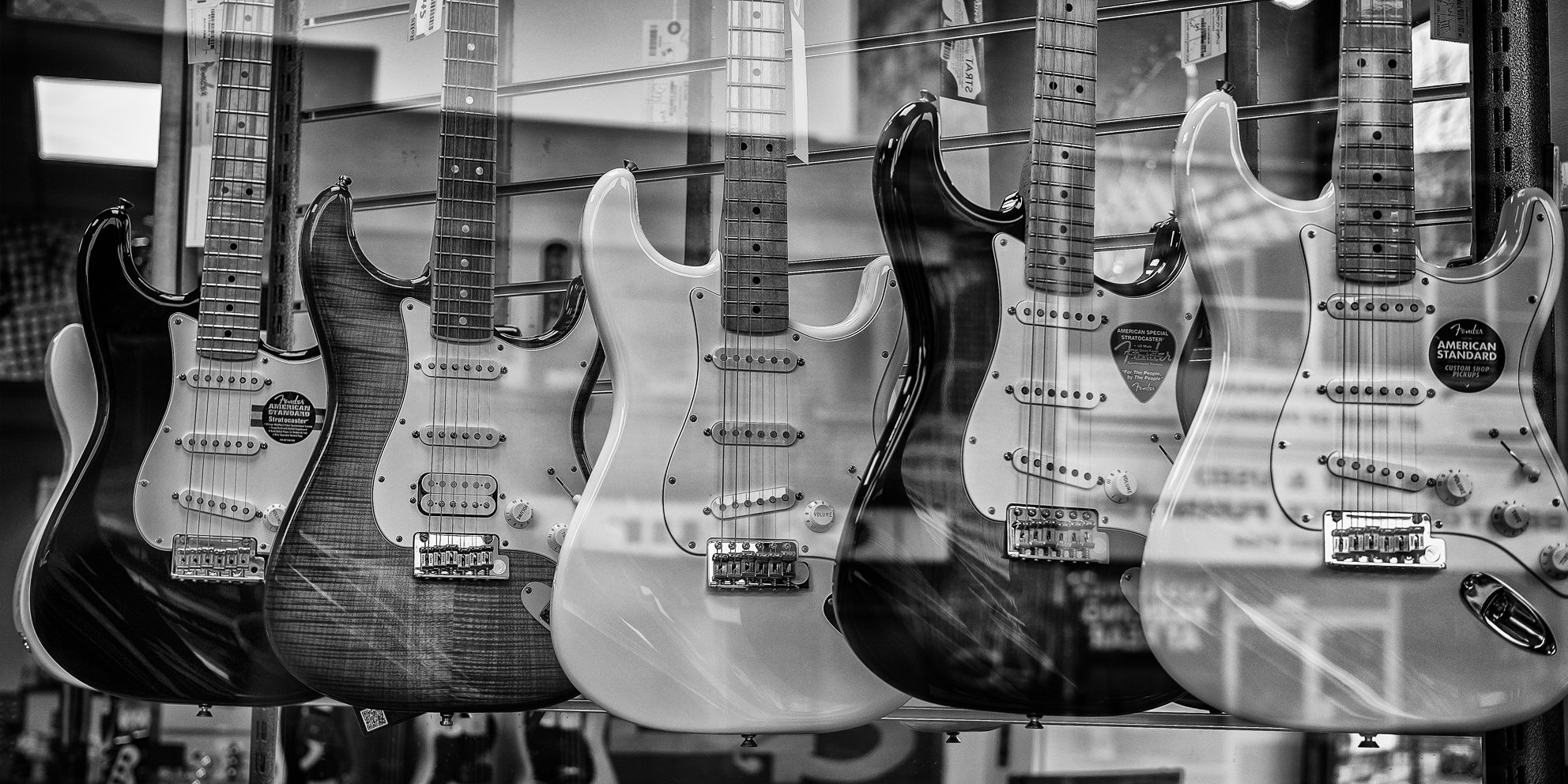 guitars - street photography - bristol