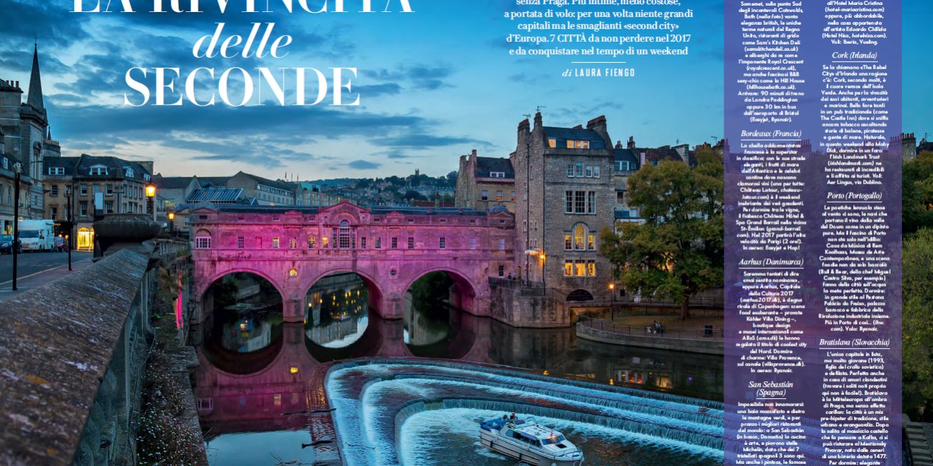 Pulteney bridge photograph licensed to Vanity Fari for a mazgazine article.