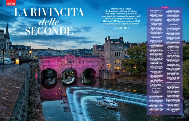 Pulteney bridge photograph licensed to Vanity Fari for a mazgazine article.