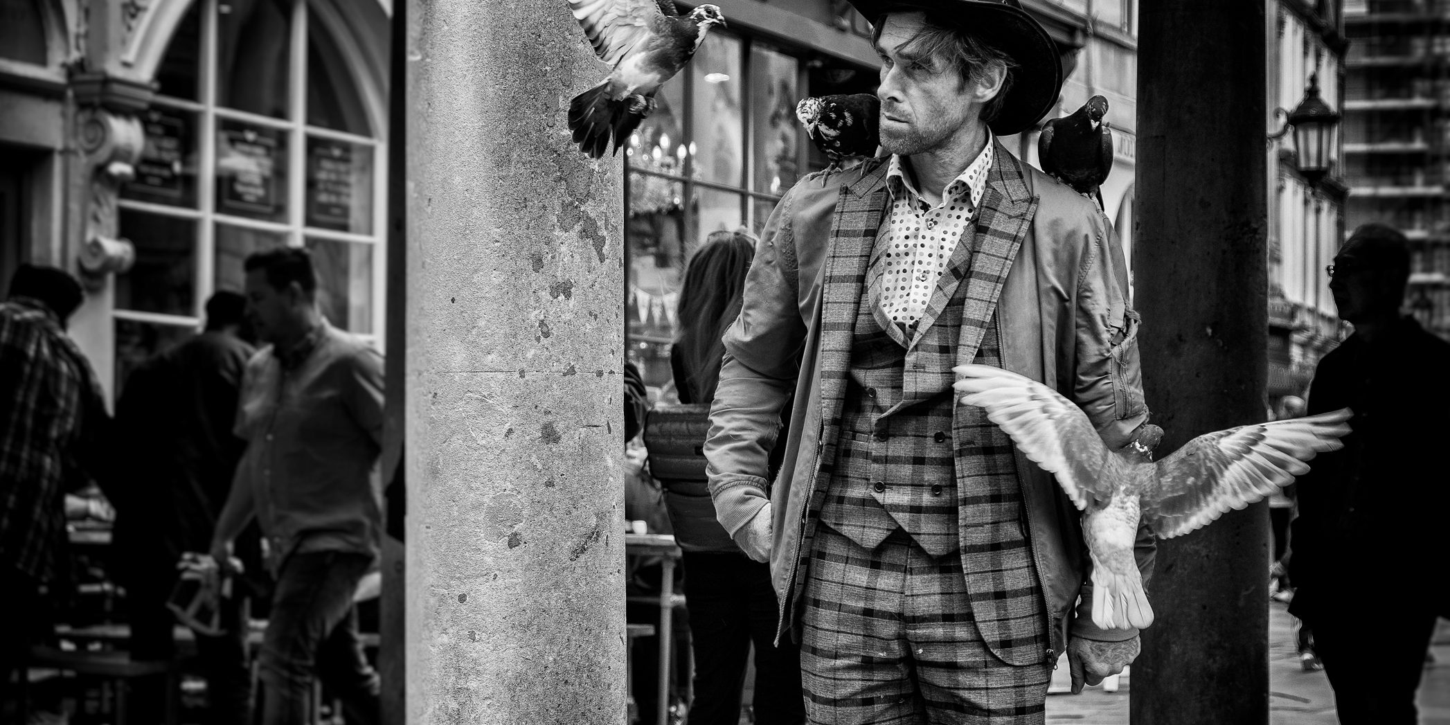 Paul - the pigeon man-UK stret photography