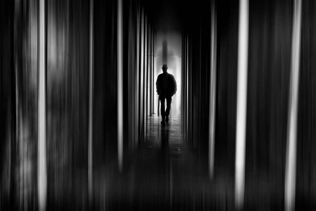 ghost of the men in black - bath street photography