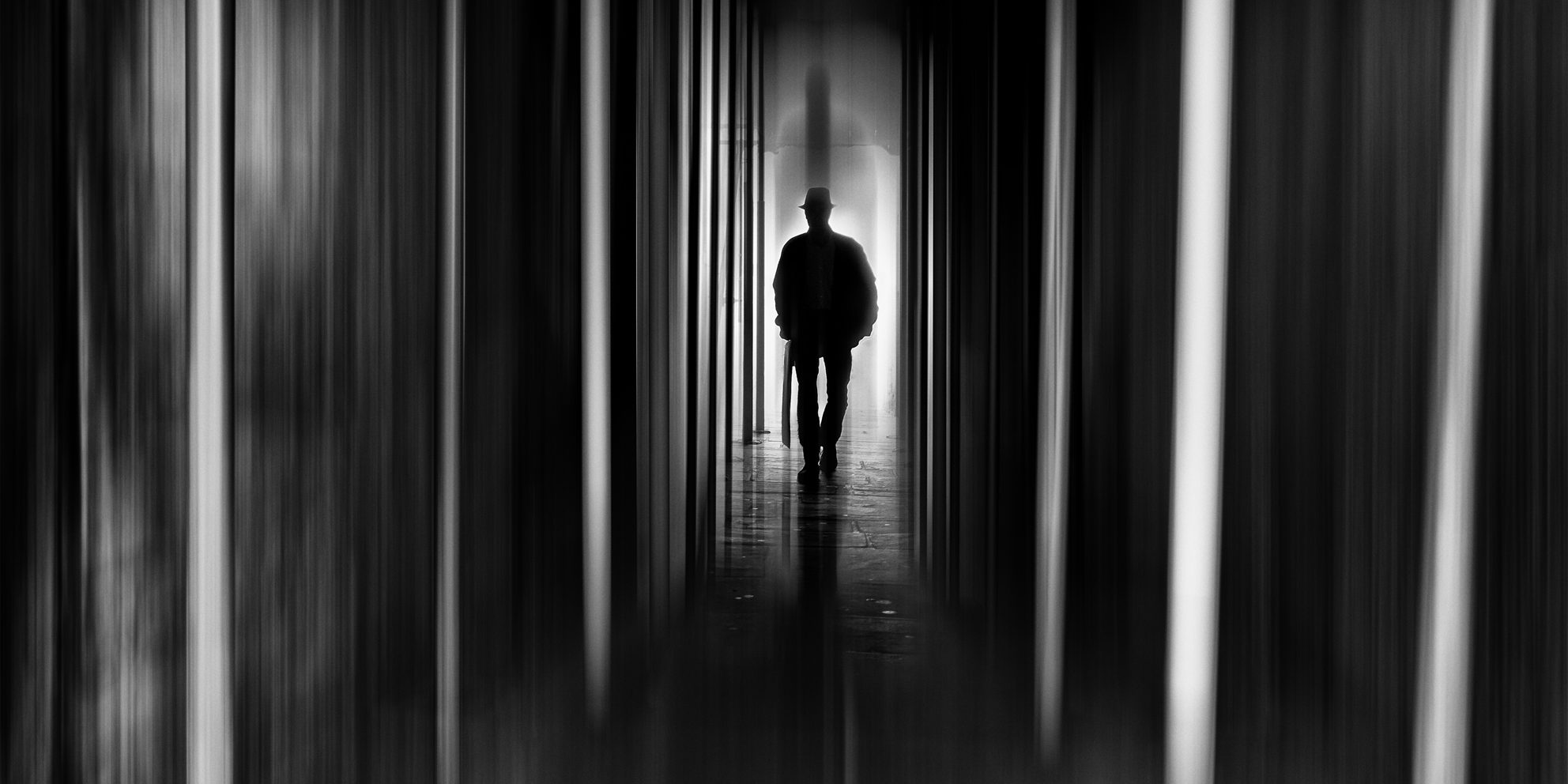 ghost of the men in black - bath street photography